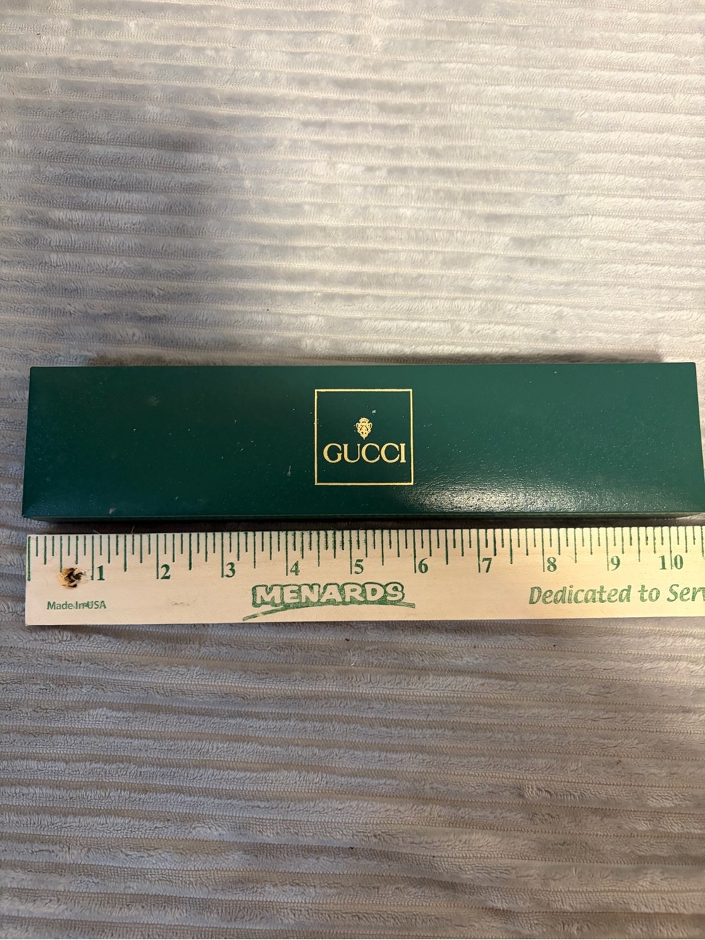 Gucci Dark Green Watch Box with Gold Logo